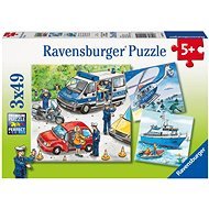 Ravensburger Puzzle 092215 Rendőrségi beavatkozás 3x49 db - Puzzle