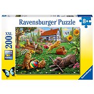 Ravensburger Puzzle 128280 Animals Playing in the Backyard 200 pieces - Jigsaw Puzzle