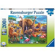 Ravensburger Puzzle 132928 Állatok az itatónál 200 db - Puzzle