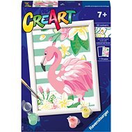 Ravensburger Kreatívne a výtvarné hračky 201877 CreArt Ružový plameniak - Maľovanie podľa čísel