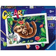 Ravensburger Creative and Art Toys 201952 CreArt Cute Sloths - Painting by Numbers