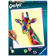 Ravensburger Kreatívne a výtvarné hračky 202027 CreArt Vtipná žirafa - Maľovanie podľa čísel