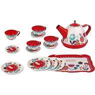 Rappa metal utensils tea set in suitcase - Toy Kitchen Utensils