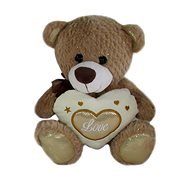 Teddybär Herz braun - 17 cm - Kuscheltier