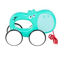 Bam Bam Hippo on wheels - Push and Pull Toy
