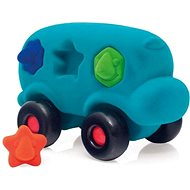 Rubbabu Bus with Shapes - Turquoise - Toy Car for Toddlers