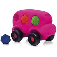Rubbabu Bus with Shapes - Pink - Toy Car for Toddlers