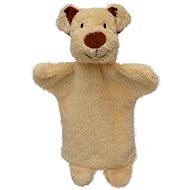 Beige dog 28cm, puppy - Hand Puppet