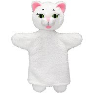 Kočička bílá 26cm, maňásek - Hand Puppet