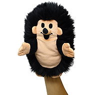 MUNABO Hedgehog 23cm Black, Puppet (The Little Mole) - Hand Puppet