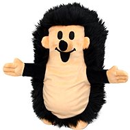 Ježek 27cm černý, maňásek (Krtek) - Hand Puppet