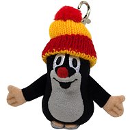 Little Mole 10cm, Red Cap, Carabiner - Soft Toy