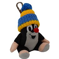 Little Mole  9cm Sitting, Blue Cap, Carabiner - Soft Toy