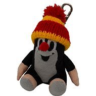 Little Mole 9cm Sitting, Red Cap, Varabiner - Soft Toy
