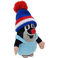 Little Mole 14cm in Pants, Blue Tricolour Cap - Soft Toy