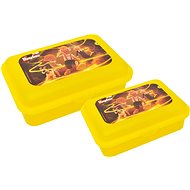 Snack box set, 2 pieces, Hurvínek Museum yellow - Lunch Box
