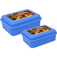Snack box set, 2 pieces, Hurvínek Museum blue - Lunch Box