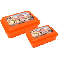 Snack box set, 2 pieces, Hurvínek street orange - Lunch Box