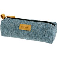 Zipped case, knitted, blue - School Case