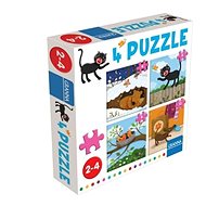 4 puzzles - cat - Jigsaw Puzzle