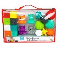 Set aus Blöcken, Bällen und Tieren - Spielzeug für die Kleinsten