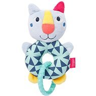 Baby Fehn Plush Ring Kitty Color friends - Baby Rattle