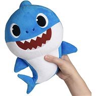 Alum Baby Shark plush battery operated with sound- blue - Soft Toy