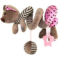 Crib toy Spiral Mouse - pink - Baby Toy
