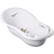 Anatomical bathtub 102 cm Wise Owl grey - Baby Bathtub
