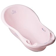 Anatomical bathtub with drain 102 cm Lux Bunny pink - Baby Bathtub