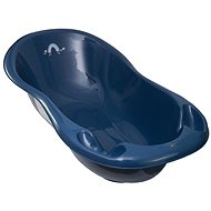 Anatomical bathtub with drain 102 cm Lux meteo blue - Baby Bathtub