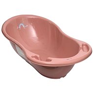 Anatomical bathtub with drain 86 cm Meteo - pink - Baby Bathtub
