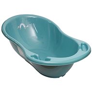Anatomical bathtub with drain 86 cm Meteo - turquoise - Baby Bathtub