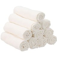 Fabric Cotton Diapers Softy 70×70 cm 10 pcs white - Cloth Nappies