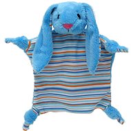 Rabbit 30 cm blue, knotted puppet - Baby Sleeping Toy