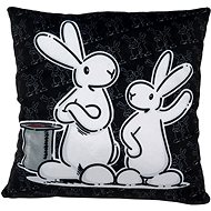 Pillow 30x30 cm, Bob and Bobek, black - Pillow