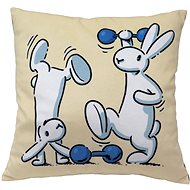Pillow 30x30 cm, Bob and Bobek, dumbbells - Pillow