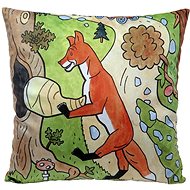 Pillow 30x30 cm, Fox and ham - Pillow