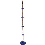 Swing climbing rope with discs blue - Climbing Rope