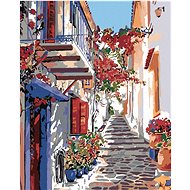 Diamondi - SPANISH STREET, 40x50 cm, stretched canvas on frame - Diamond Painting