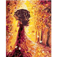 Diamondi - WOMAN WITH A CANVAS, 40x50 cm, without frame and without canvas shut off - Diamond Painting