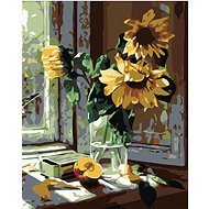 Diamondi - SUNSHINE IN A VASE, 40x50 cm, stretched canvas on frame - Diamond Painting