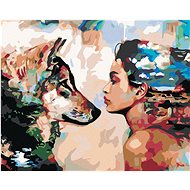 Diamondi - FROM EYES TO EYES, 40x50 cm, stretched canvas on frame - Diamond Painting