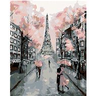 Diamondi - FLOWERING PARIS, 40x50 cm, without frame and without canvas shut off - Diamond Painting