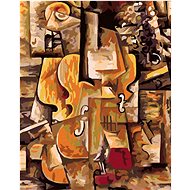 Diamondi - HOUSLE A HROZNY (PICASSO), 40x50 cm, without frame and without canvas shut off - Diamond Painting