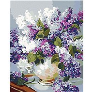 Diamondi - SHAIRS IN A VASE WITH GOLDEN EDGE, 40x50 cm, off canvas on frame - Diamond Painting