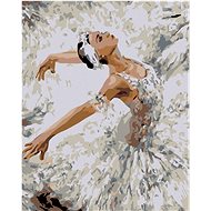 Diamondi - BALLET IN THE BACKGROUND, 40x50 cm, stretched canvas on frame - Diamond Painting