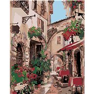 Diamondi - ITALIAN STREET, 40x50 cm, stretched canvas on frame - Diamond Painting