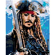Diamondi - JACK SPARROW II, 40x50 cm, off canvas on frame - Diamond Painting