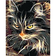 Diamondi - TOP TWO-COLOUR CAT, 40x50 cm, off canvas on frame - Diamond Painting